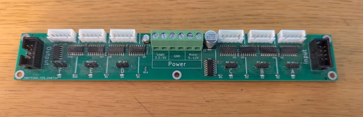 A PCB - 'Splitflap Chain Link Driver v1.1'